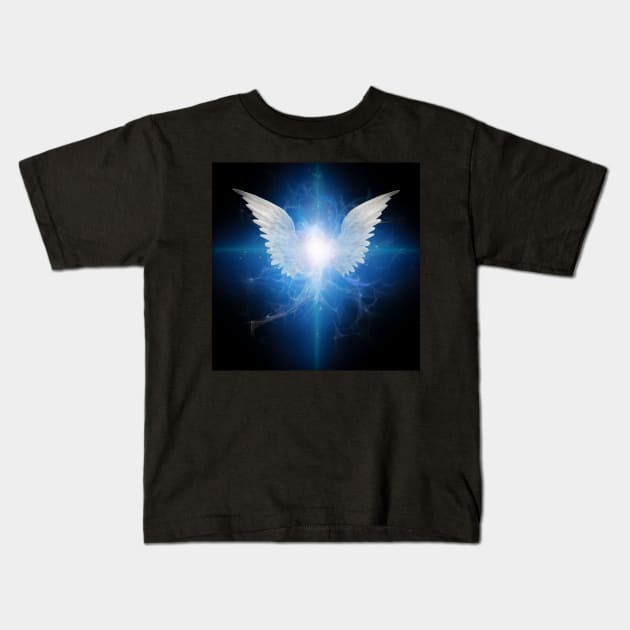 Angel winged star Kids T-Shirt by rolffimages